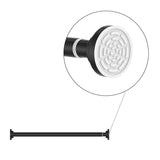 Douchestang Uitschuifbaar - Zwart - 120 cm tot 215 cm - Universeel - Douchestang zonder Boren - Douchestang Verstelbaar