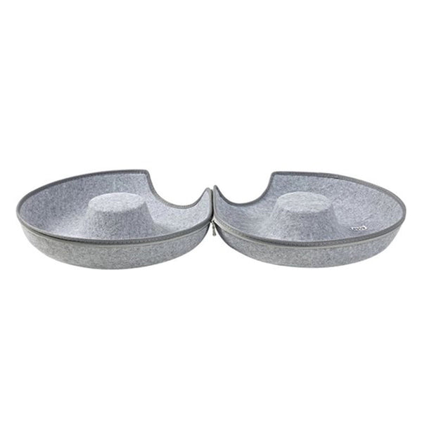Donutmand voor Katten en Honden - Licht Grijs - Diameter 61 cm - Kattenmand - Hondenmand