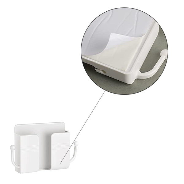 Afstandsbediening Houder - 6 Stuks - Wit - AB Houder- Houder voor Afstandsbediening voor aan de Muur - Remote Controll Holder