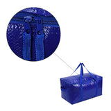 Opbergtassen XL - Blauw - 4 Stuks - 92 Liter - Verhuistassen - Big Shopper - Waterdicht - Opbergzak met Handvat