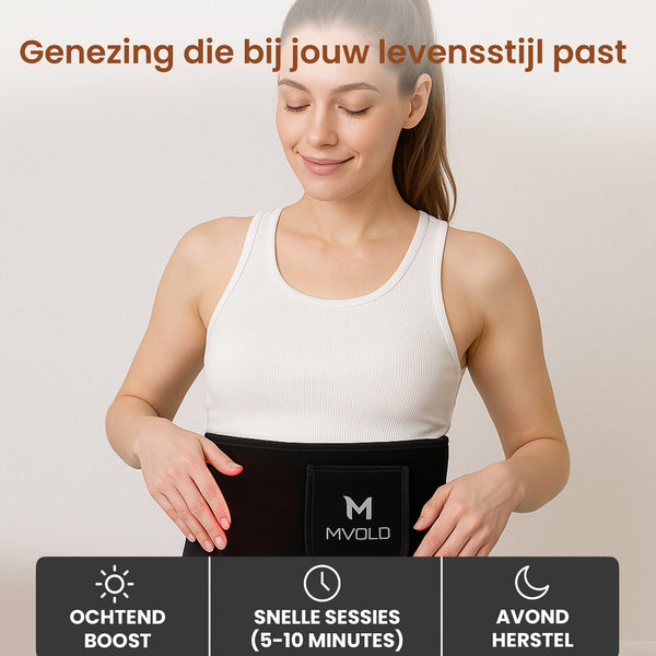 Roodlichttherapie Rugband voor Effectieve Pijnverlichting