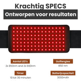 Roodlichttherapie Rugband voor Effectieve Pijnverlichting