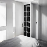 Schoenenkast Hangend - Schoenenzak 12 vakken - Opbergen van Schoenen aan Deur - Wit - Zwart