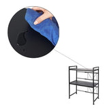 Magnetronrek Verstelbaar - Zwart - Verstelbaar van 40 tot 60 cm Breed - Magnetronkast - Magnetronhouder - Magnestronstandaard - Rek voor Magnetrons