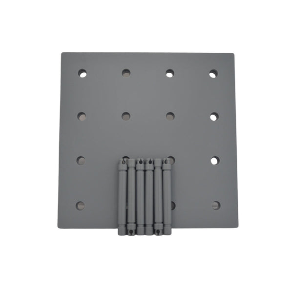 Wandplank Zelfklevend - 22 cm x 22cm - Verstelbaar - Grijs - Zelf Samen te Stellen