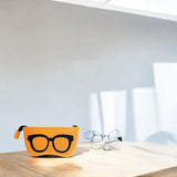 Brillenetui - Oranje - Vilt - Brillen etui - Bril Beschermer - Brillendoos - Brillenkoker - Brillenhoes