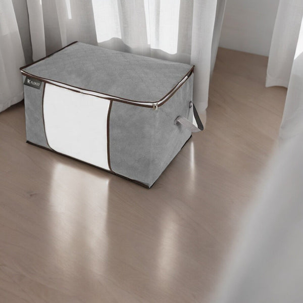 Hoogwaardige Opbergtas voor Kleding - 4 Stuks - Grijs - Organizer voor Dekbed