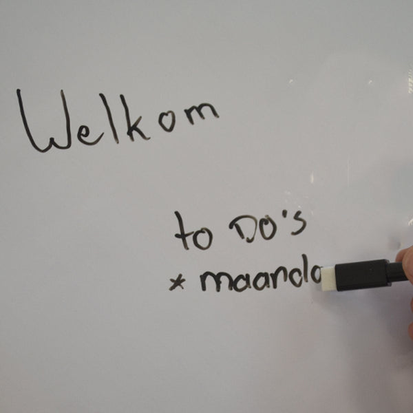 Whiteboard Folie XL Zelfklevend met 4 Stiften met Wisser - 60 x 100 cm