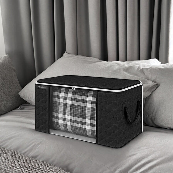 Hoogwaardige Opbergtas voor Kleding - 4 Stuks - Zwart - Organizer voor Dekbed