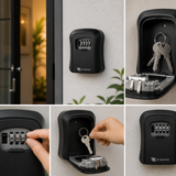 Sleutelkluis met Code voor Buiten – FLOKOO Sleutelkastje met Cijferslot – Waterbestendige Sleutelkluis Muurbevestiging – Sleutelbox voor Huis, Airbnb, Garage en Vakantiewoning