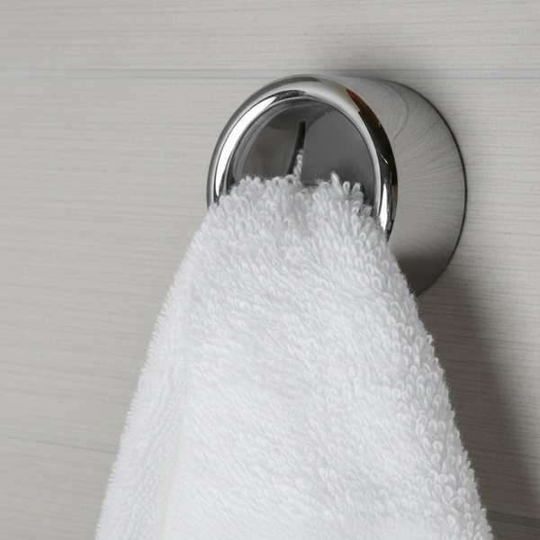 Handdoekhaakje - 2 stuks - 4,3 cm x 4,3 cm - Zilver - Geschikt voor keuken, toilet en badkamer