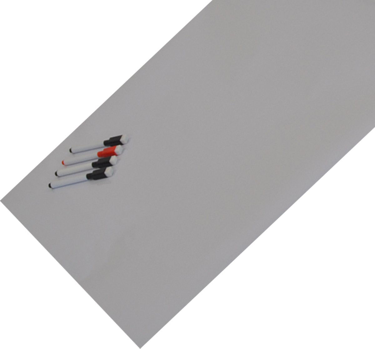 Whiteboard Folie XL Zelfklevend met 4 Stiften met Wisser - 60 x 100 cm