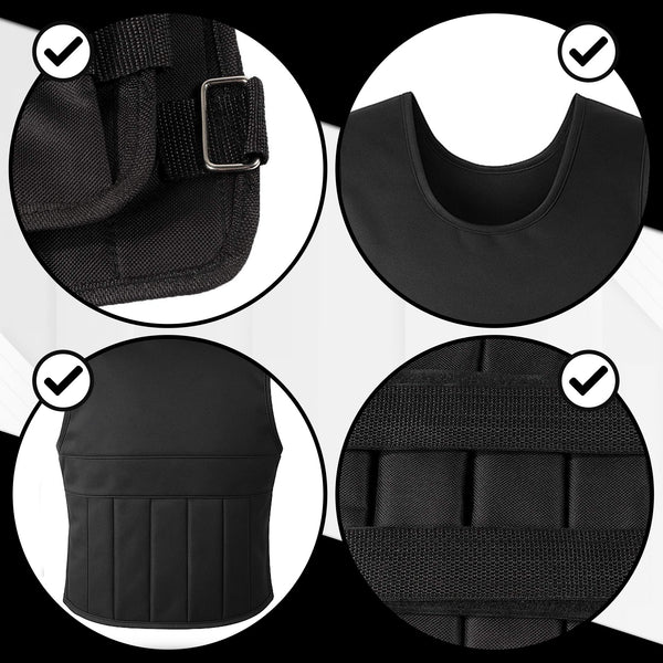 Fitby Gewichtsvest 10KG Zwart