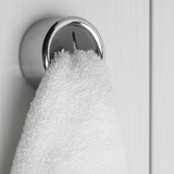 Handdoekhaakje - 2 stuks - 4,3 cm x 4,3 cm - Zilver - Geschikt voor keuken, toilet en badkamer