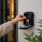 Sleutelkluis met Code voor Buiten – FLOKOO Sleutelkastje met Cijferslot – Waterbestendige Sleutelkluis Muurbevestiging – Sleutelbox voor Huis, Airbnb, Garage en Vakantiewoning