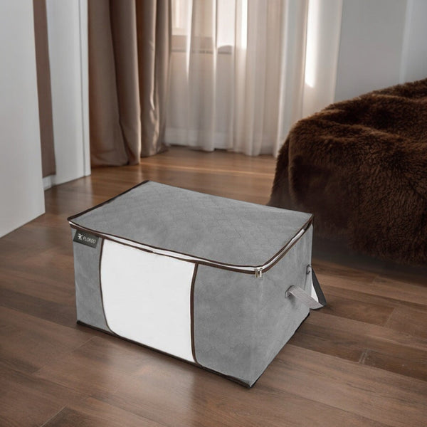 Hoogwaardige Opbergtas voor Kleding - 4 Stuks - Grijs - Organizer voor Dekbed