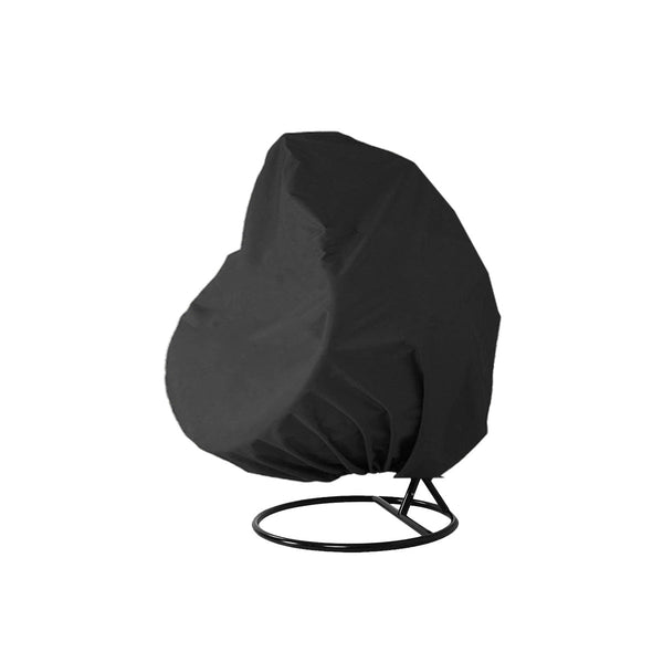 Beschermhoes Hangstoel Egg - Zwart - 190 x 115 cm - Waterproof - Universeel model - Hoes van Egg Chair - Waterdichte Beschermer voor Egg Stoel met Standaard