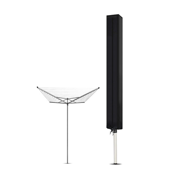 Droogmolen Hoes - Zwart - 165 x 28 cm - Hoes voor Droogmolen - Droogrek Hoes