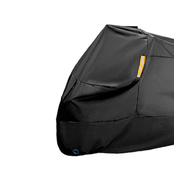 Motorhoes - Waterafstotend - 266,5x125x105 cm - Zwart met Reflectie - Motorhoes Waterdicht Buiten - Motorhoes Waterdicht