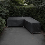 Beschermhoes voor Tuin set - Lounge set - 215x87x80cm - Zwart - De ideale bescherming voor je tuinmeubelen