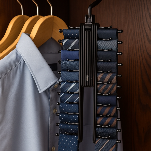 Stropdas Organizer - Voor 20 Stropdassen - Draaibaar - Zwart