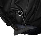 Motorhoes - Waterafstotend - 266,5x125x105 cm - Zwart met Reflectie - Motorhoes Waterdicht Buiten - Motorhoes Waterdicht