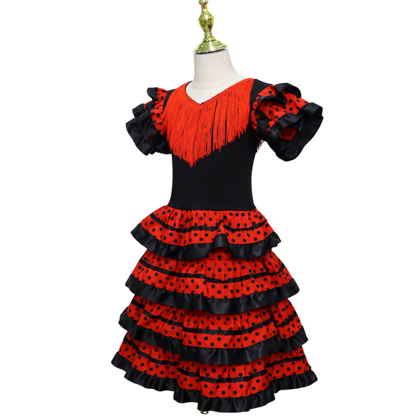 Spaanse Flamenco Verkleedjurk Meisjes