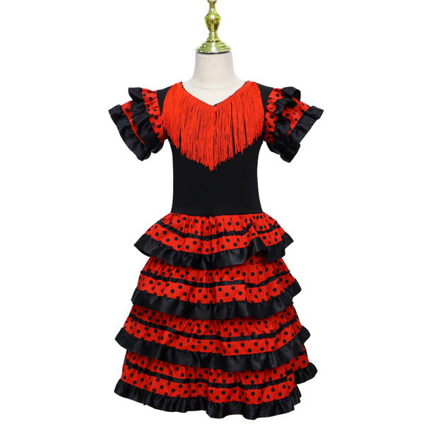 Spaanse Flamenco Verkleedjurk Meisjes