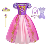 Rapunzel Prinsessenjurk meisje Korte Mouw