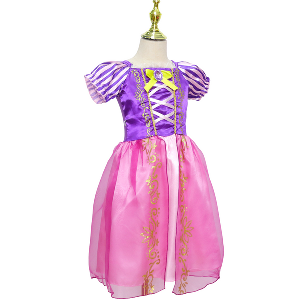 Rapunzel Prinsessenjurk meisje Korte Mouw