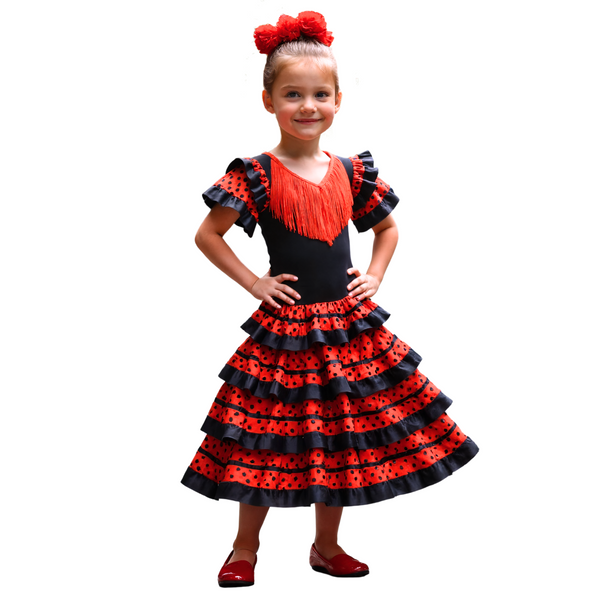 Spaanse Flamenco Verkleedjurk Meisjes