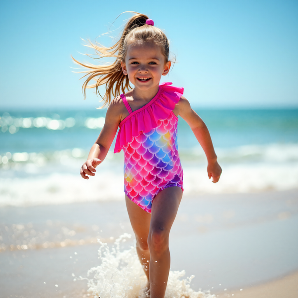 Mermaid Badpak Roze Meisjes