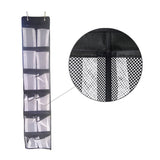 Schoenenkast Hangend - Schoenenzak 12 vakken - Opbergen van Schoenen aan Deur - Zwart - Wit