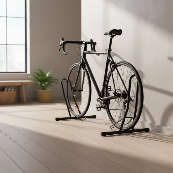 Fietsenrek Voorwiel of Achterwiel - Zwart - Fietsen Rek Racefiets, Mountainbike, Mtb - Achterwiel Standaard - Voorwiel Standaard - Bike stand