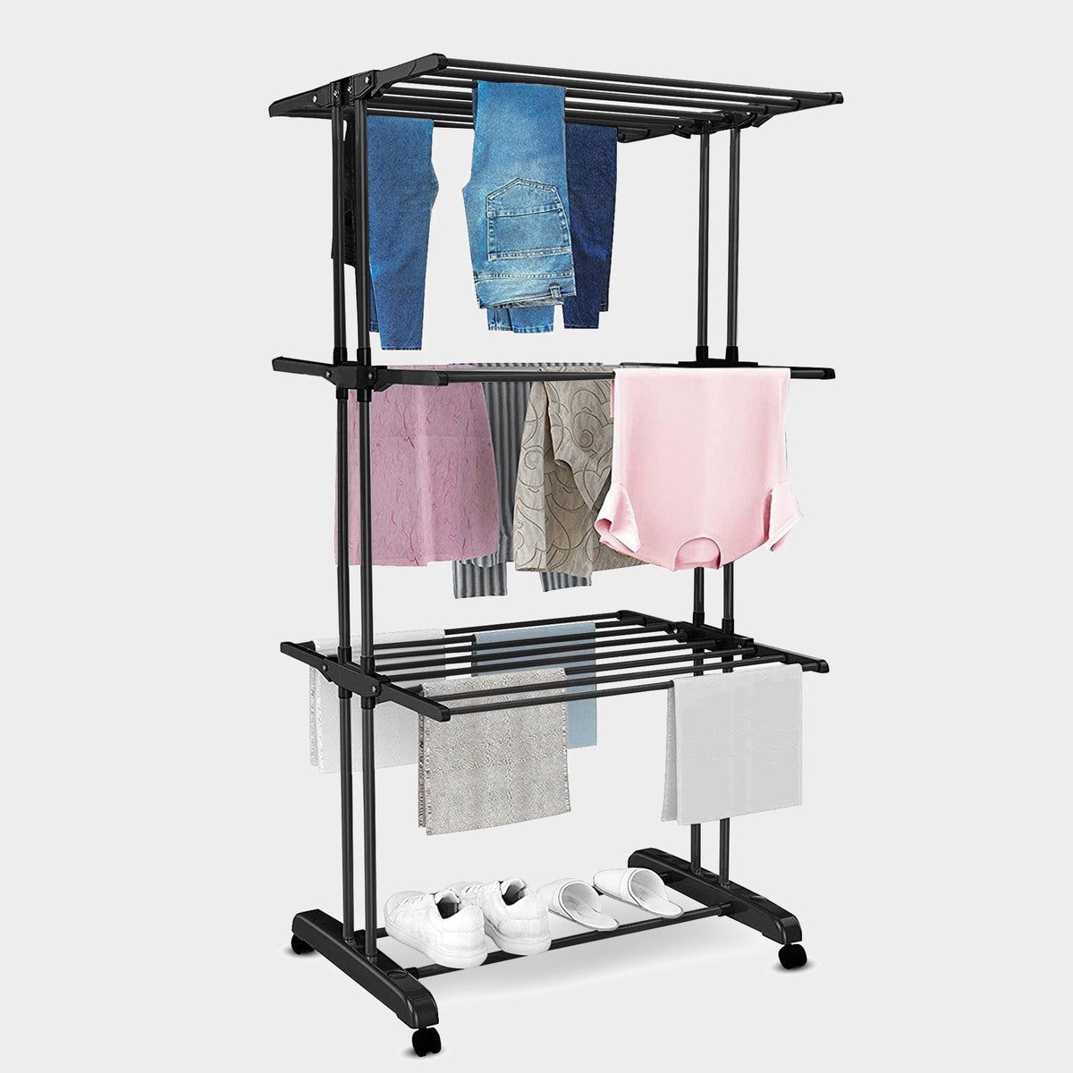 Droogtoren 3 Lagen Zwart