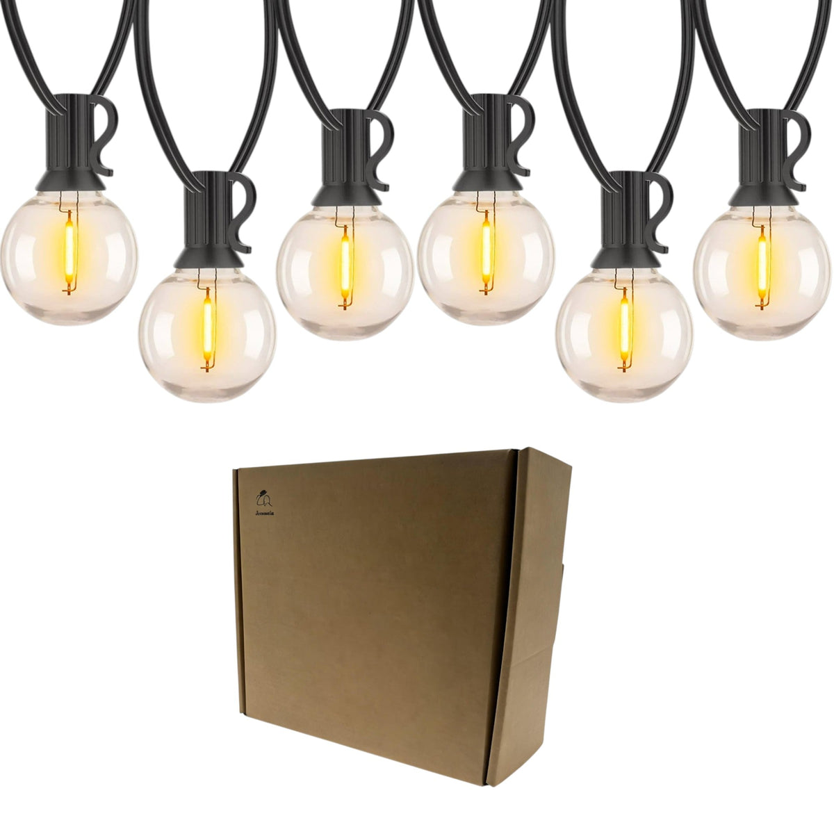 Prikkabel Buiten 15,3 Meter – 25 LED Lampen – Koppelbare Lichtsnoer Buiten – Waterdichte Tuinverlichting – Warm Wit – Sfeerverlichting voor Tuin, Balkon, Terras & Overkapping